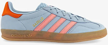 Womens Wonder Blue Solar Orange Gazelle Indoor Suede Low-Top Trainers Eur 39 / 6 Uk Women