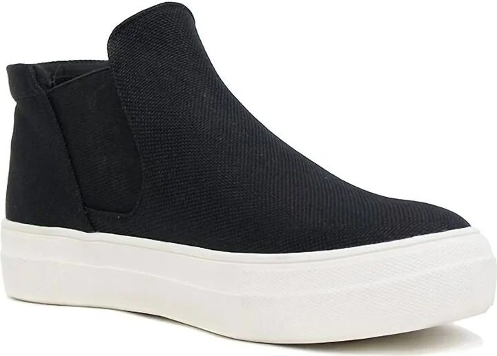 Women's Woods Slip-On High Top Sneaker In Black
