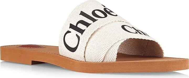 Women's Woody Linen Slides - Black - Size 5 Sandals - Image 7