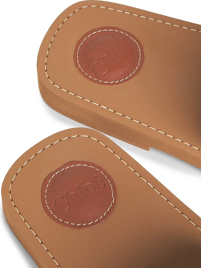 Women's Woody Logo Slide Sandals - Blushy Beige - Size 6 - Image 11