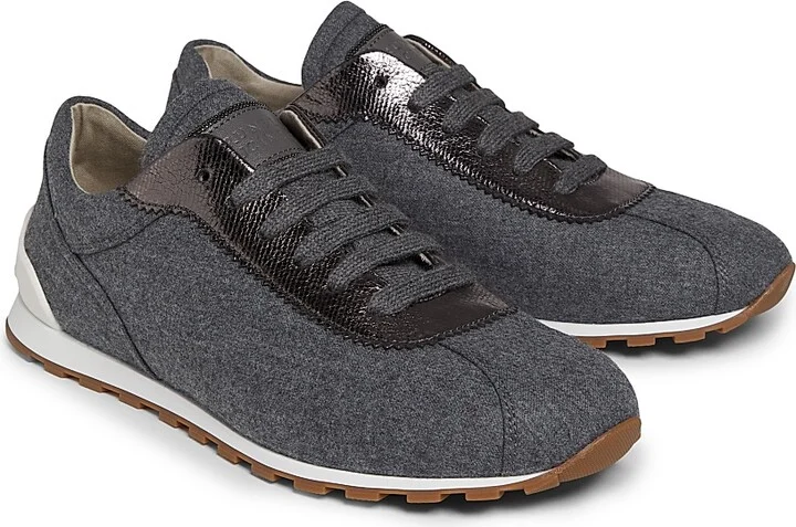 Women's Wool Low-Top Sneakers - Mid Grey - Size 6 - Image 2