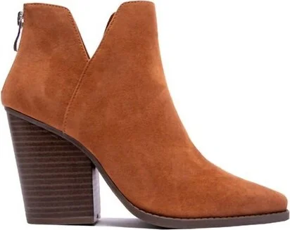 Women's Wo's Faux Suede Bootie - Qupid - Image 2