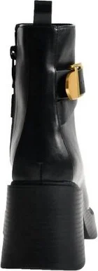 Women's Wo's Leather With Gold Buckle Ankle Boots - CHINESE LAUNDRY US8 - Image 2