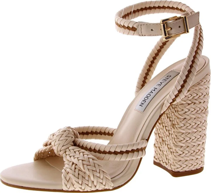 Womens Woven Ankle Strap Strappy Sandals