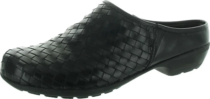 Womens Woven Leather Mules