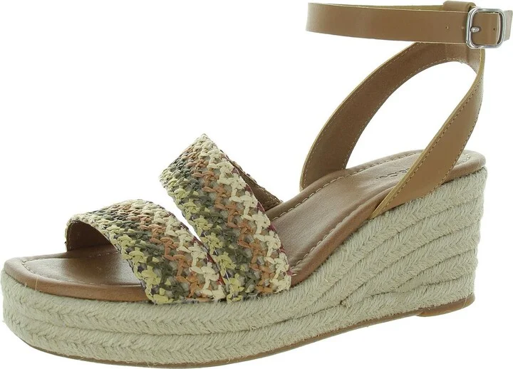 Womens Woven Man Made Wedge Sandals