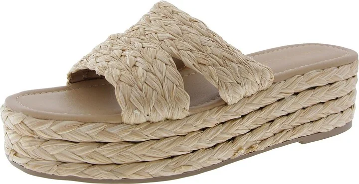 Womens Woven Platform Sandals
