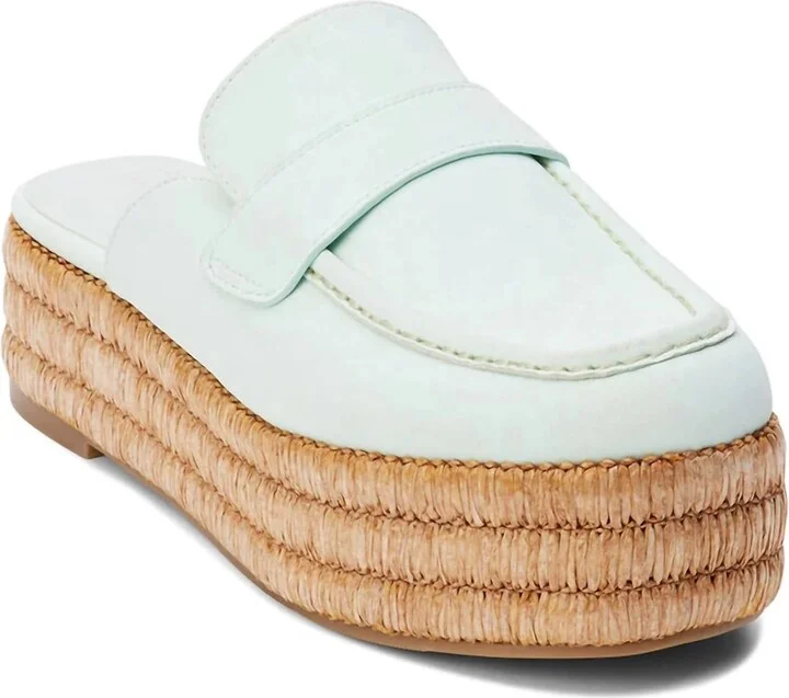 Women's Wren Mule In Aqua