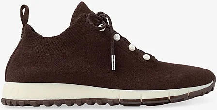 Womens x Chocolate Veles Cashmere-Knit Low-Top Trainers Eur 34 / 1 Uk Women