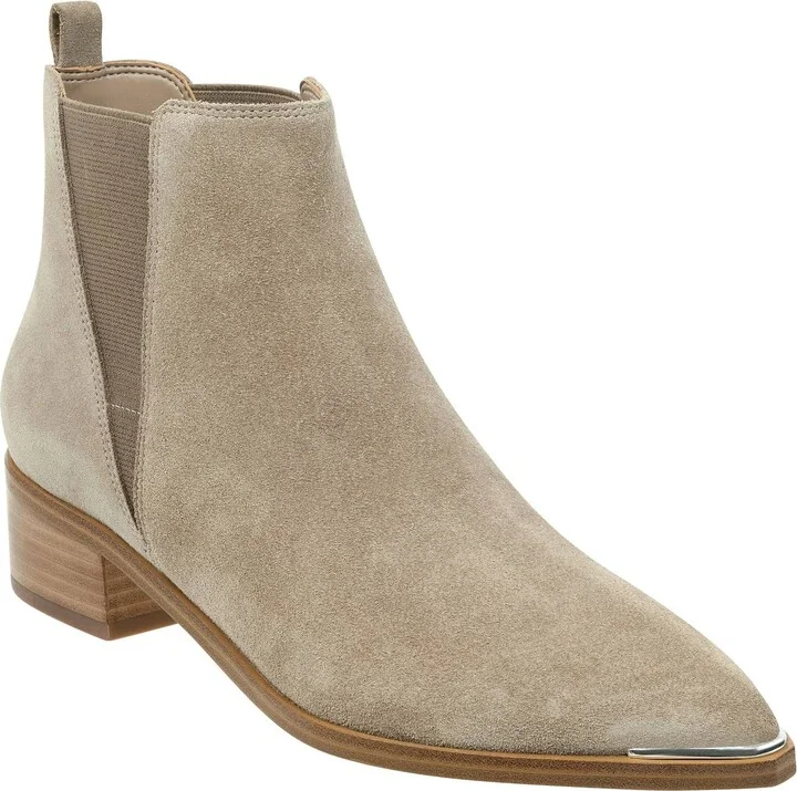 Women's Yale Chelsea Bootie In Taupe Suede