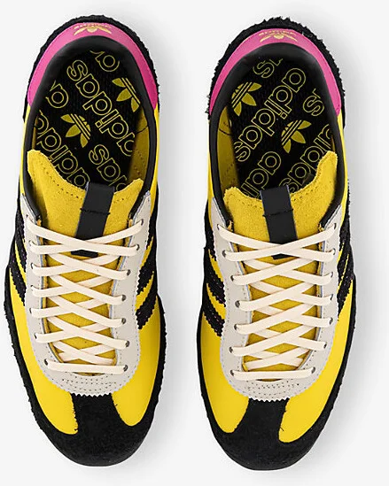 Womens Yellow Core Black Sl 72 Leather Low-Top Trainers 6.5 - Image 2