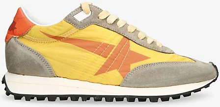 Womens Yellow Marathon 82542 Runner Suede Low-Top Trainers Eur 36 / 3 Uk Women