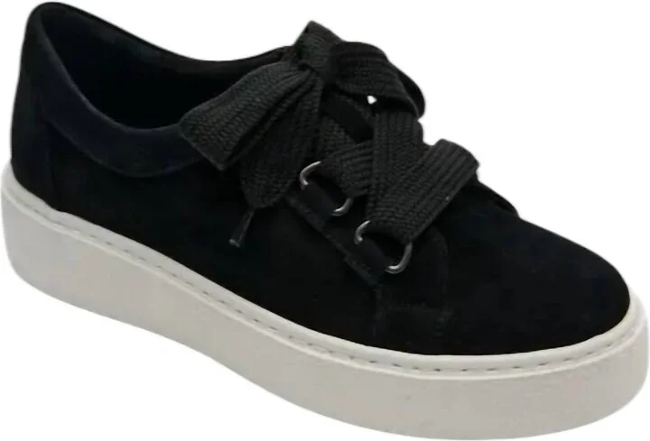 Women's Yevka Suede Sneaker In Black