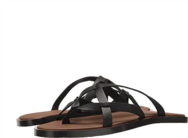 Women's Yoga Strappy Sandal In Black