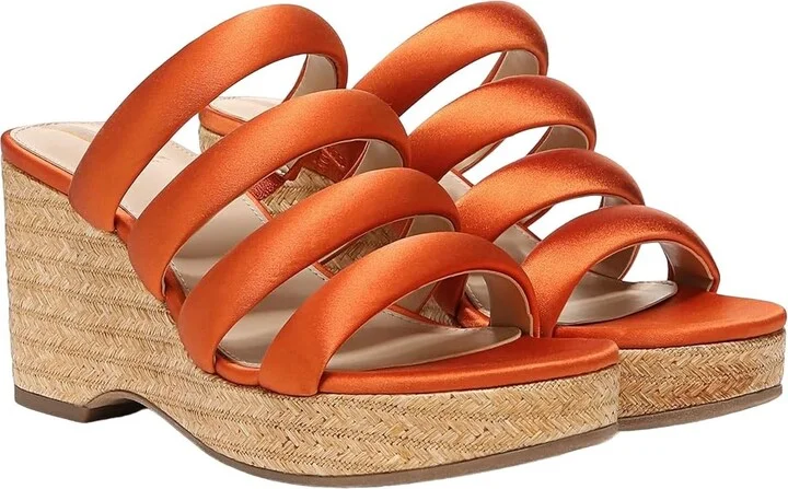 Women's Yuki Platform Wedge Heel In Orange