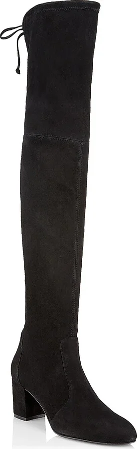 Women's Yulianaland 60MM Leather Over-The-Knee Boots - Black - Size 10 - Image 2