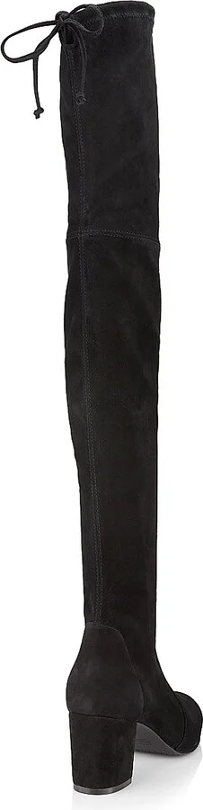 Women's Yulianaland 60MM Leather Over-The-Knee Boots - Black - Size 10 - Image 3