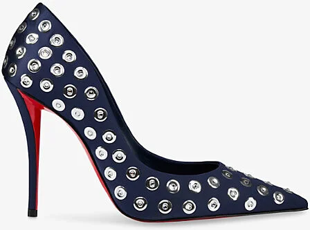 Womens Zaffiro Miss Z Boum Boum Mirror 100 Satin Heeled Courts Eur 39 / 6 Uk Women