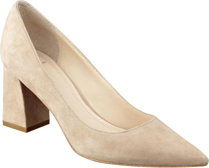 Women's Zala Suede Pump Heels In Natural Suede