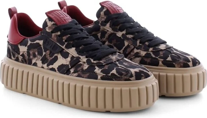 Women's Zap Platform Sneaker In Leather Sole Material