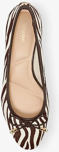 Womens Zebra Print Leather Amazing Zebra Leather Heeled Courts Eur 37 / 4 Uk Women - Image 2