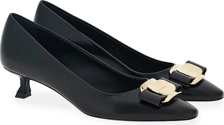 Women's Zelma 40MM Leather Pumps - Nero - Size 7 - Image 2