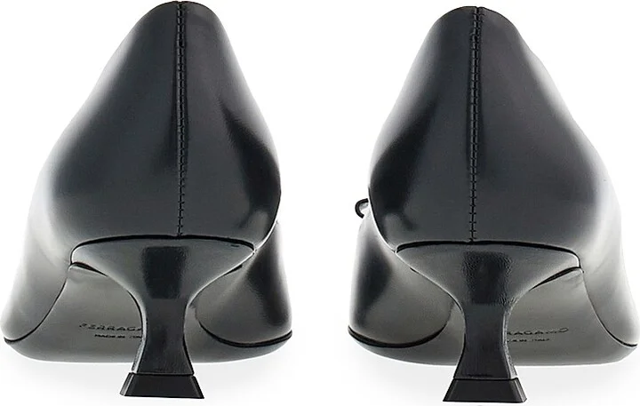Women's Zelma 40MM Leather Pumps - Nero - Size 7 - Image 3