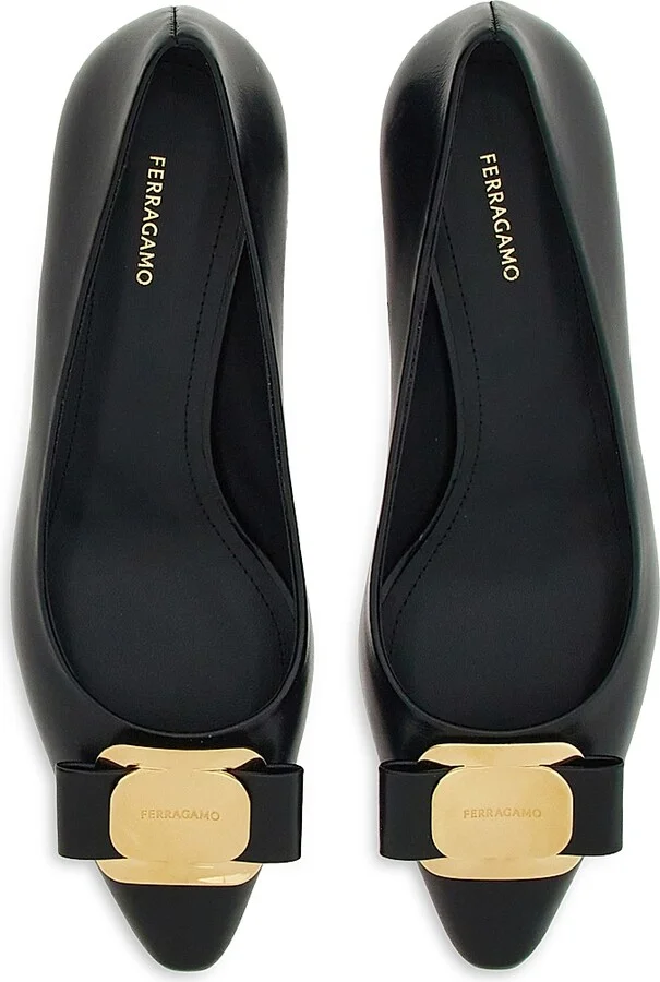 Women's Zelma 40MM Leather Pumps - Nero - Size 7 - Image 4