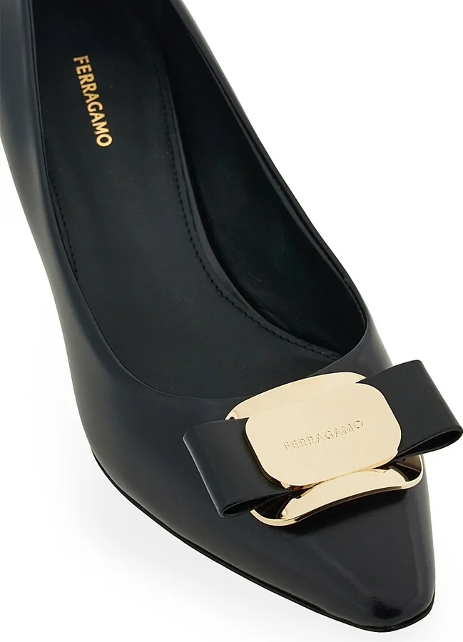 Women's Zelma 40MM Leather Pumps - Nero - Size 7 - Image 5