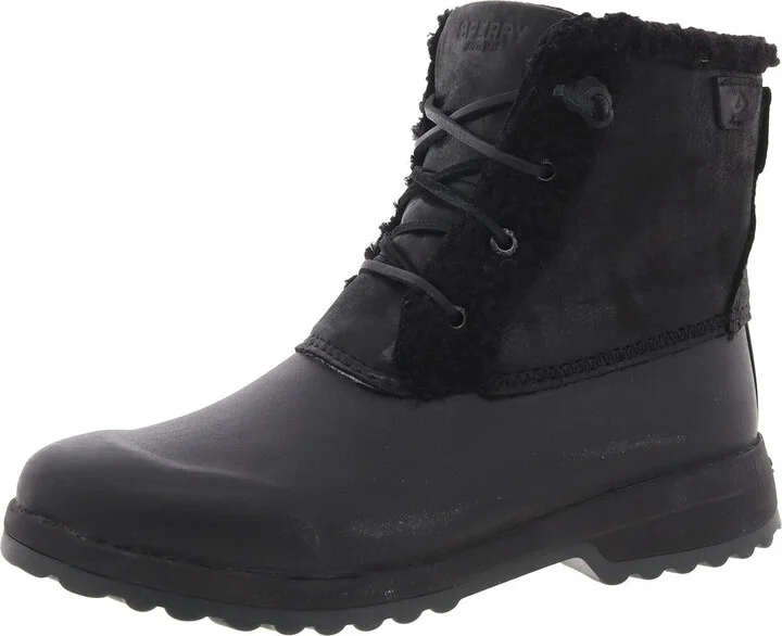 Womens Zipper Faux Fur Shearling Boots