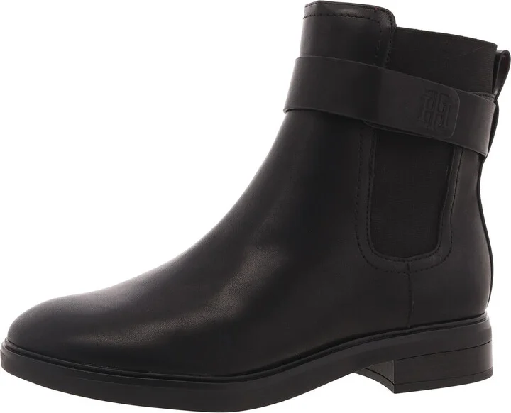 Womens Zipper Faux Leather Chelsea Boots