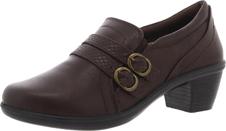 Womens Zipper Faux Leather Shooties