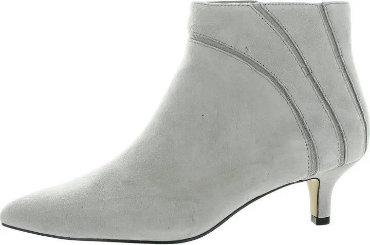 Womens Zipper Leather Ankle Boots
