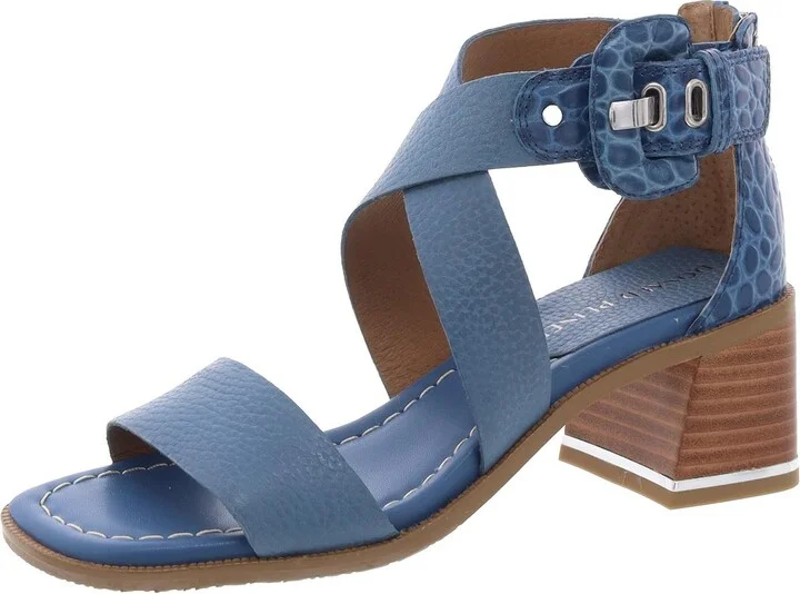 Womens Zipper Leather Ankle Strap