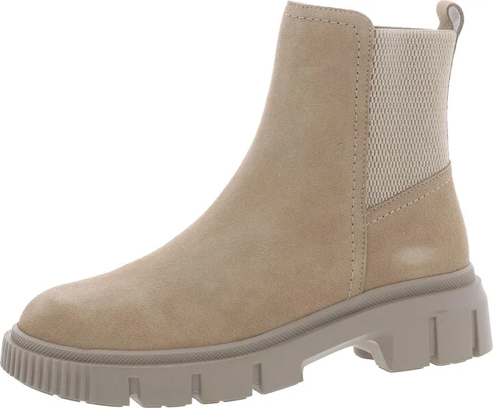 Womens Zipper Leather Chelsea Boots