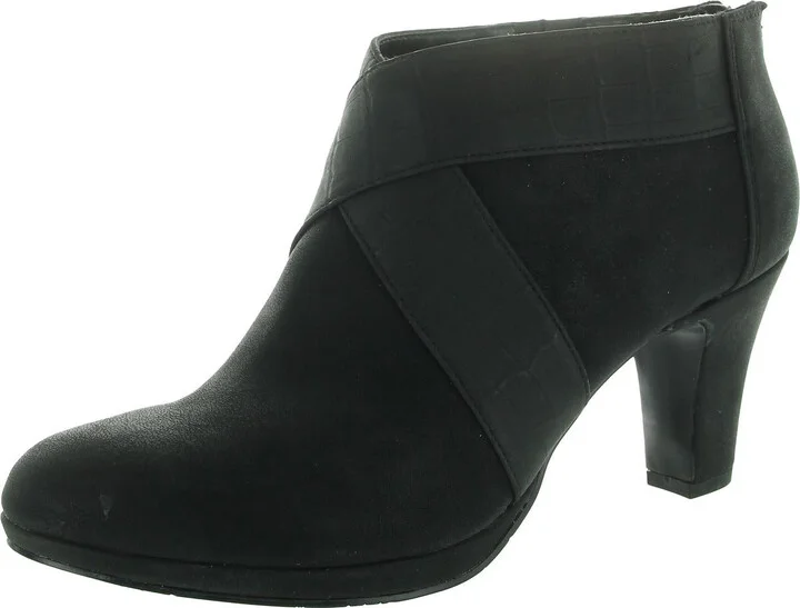 Womens Zipper Man Made Ankle Boots