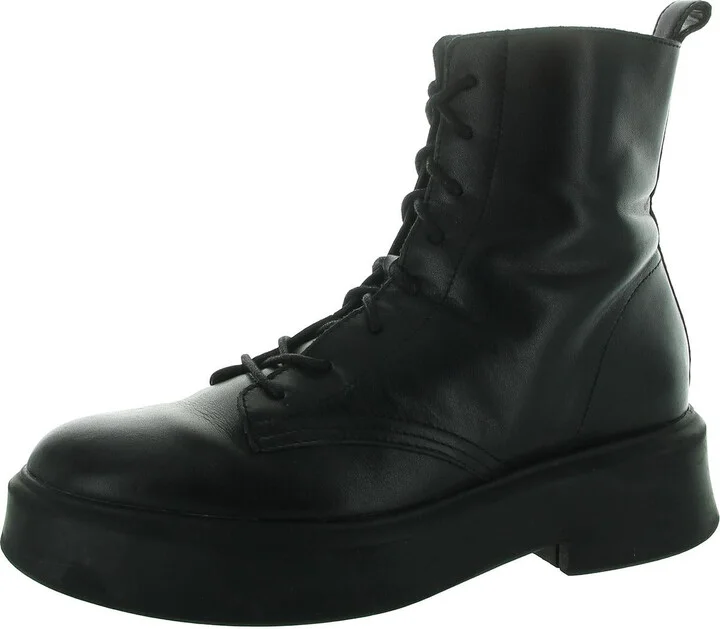 Womens Zipper Man Made Combat & Lace-Up Boots