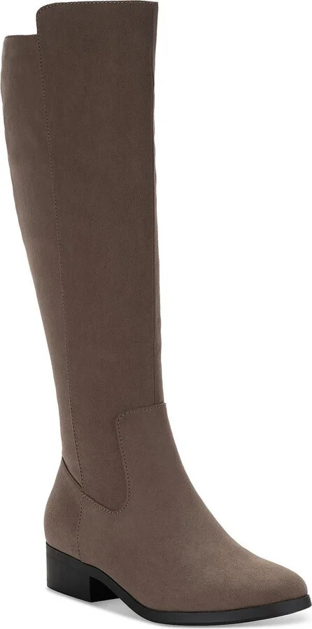 Womens Zipper Man Made Knee-High Boots