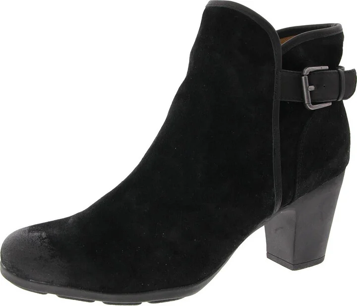 Womens Zipper Manmade Ankle Boots
