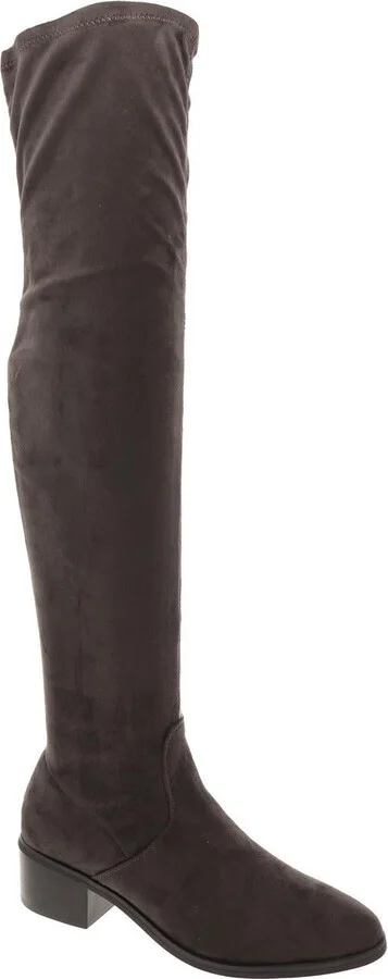 Womens Zipper Manmade Over-The-Knee Boots