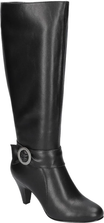 Womens Zipper Mid-Calf Boots