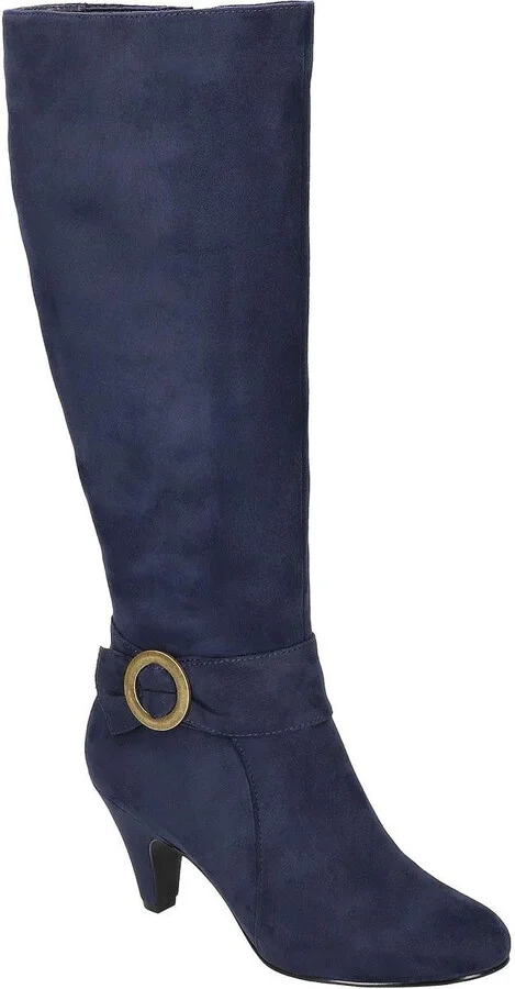 Womens Zipper Mid-Calf Boots