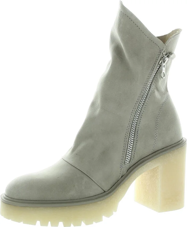 Womens Zipper Mid-Calf Boots