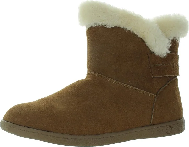 Womens Zipper Suede Winter & Snow Boots