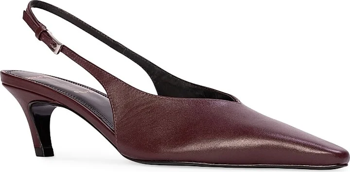 Women's Zoey 100 Satin Sandals - Bordeaux Leather - Size 6 - Image 2