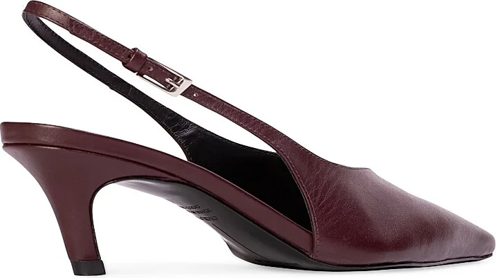 Women's Zoey 100 Satin Sandals - Bordeaux Leather - Size 6 - Image 3