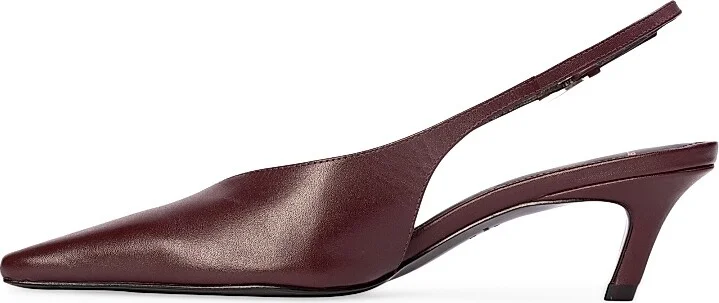 Women's Zoey 100 Satin Sandals - Bordeaux Leather - Size 6 - Image 4