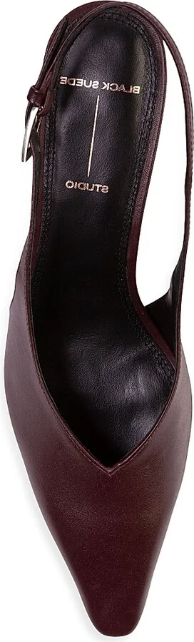 Women's Zoey 100 Satin Sandals - Bordeaux Leather - Size 6 - Image 5