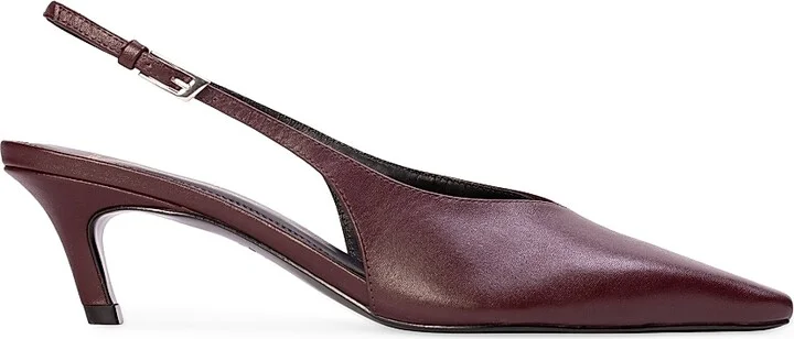 Women's Zoey 100 Satin Sandals - Bordeaux Leather - Size 6