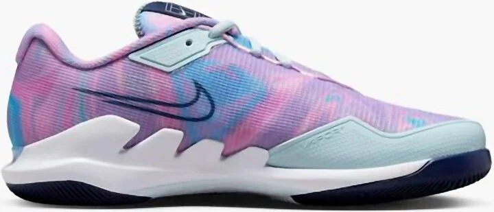 Women's Zoom Vapor Pro Shoes In Glacier Blue/navy/multi
